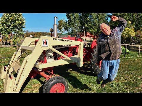Видео: Как новый трактор! Установка джойстика на Farmall 504 и покраска погрузчика
