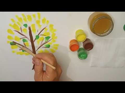 Видео: КЗДО "Яковлівський дитячий садок". Малювання "Осіннє дерево"