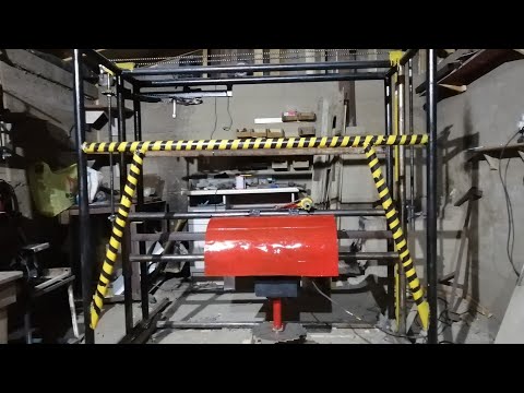 Видео: Пилорама дисковая 4квт 3000 оборотов 380 вольт