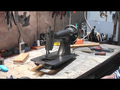 Видео: ПМЗ-1 (Зингер-15-й) 30-40-е годы выпуска........ Пропуски,строчка.... Ремонт.