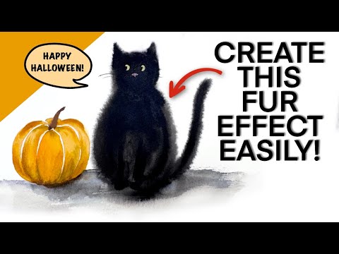 Видео: Используйте ЭТУ технику, чтобы создать пушистого черного кота!