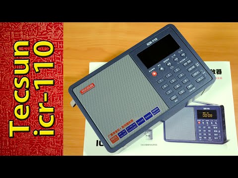 Видео: Радиоприемник tecsun icr-110 с функцией диктофона