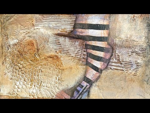 Видео: Простые техники абстрактной живописи для добавления текстуры и слоёв | Пошаговый процесс #abstrac...