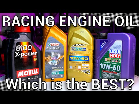 Видео: Какое масло для гоночных двигателей лучше всего — Motul, Liqui Moly, Castrol или Ravenol — ОБЗОР ...