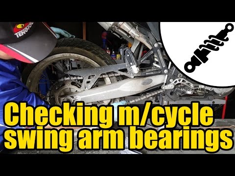 Видео: Как проверить подшипники маятника и задней подвески мотоцикла #1952