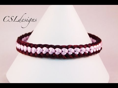 Видео: Двухцветная полукруглая коса кумихимо