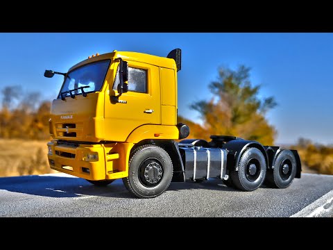 Видео: КАМАЗ 6460 седельный тягач машинка моделька масштаб 1/43 АИСТ! Будет ДАЛЬНОБОЙЩИК! Про машинки.