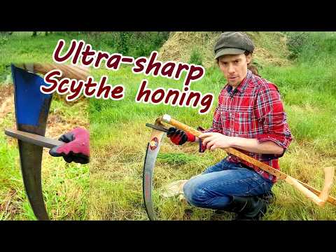 Видео: Заточка лезвия косы