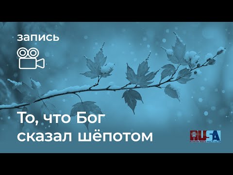 Видео: Александр Литвин: то, что Бог сказал шепотом