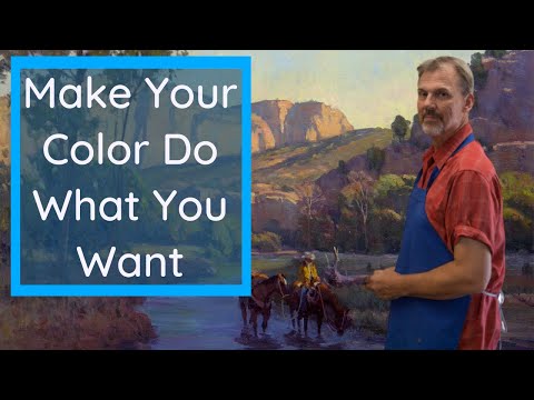 Видео: Расширение цвета и упрощение значений для вашей пейзажной живописи