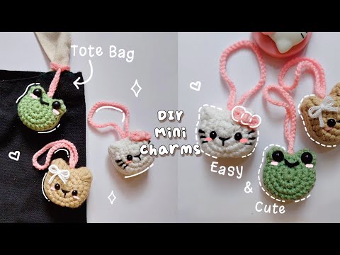 Видео: ♡ Урок по вязанию крючком брелоков в виде маленьких животных | Быстро и просто ♡