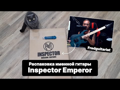 Видео: ЛУЧШАЯ ЭЛЕКТРОГИТАРА ДЛЯ НОВИЧКА? Распаковка именной гитары Fredguitarist - Inspector Emperor