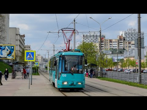 Видео: Минский Трамвай. Маршрут 3д РК "Тракторный завод" - ДС "Озеро" | Minsk Tram. Route 3d