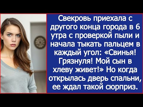 Видео: Свекровь приехала в 6 утра с проверкой пыли  Но когда открылась дверь спальни, ее ждал такой сю
