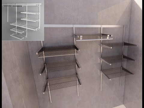 Видео: Sketchup. Гардеробные системы хранения.