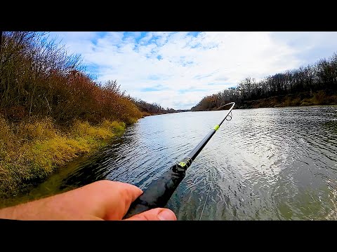 Видео: Интересная рыбалка на спиннинг в ноябре! Главное подобрать приманку и поклевки одна за одной!