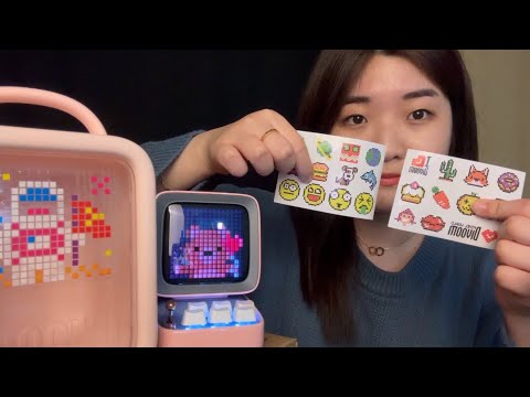 Видео: АСМР Divoom DitooPro bluetooth speaker unboxing 👾 (valentines day pixel art) 💕сжатие, царапина