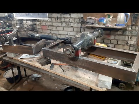 Видео: Самодельный минитрактор переломка. Серия 1. Размеры рамы. diy homemade minitractor