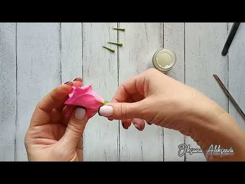 Видео: МК чашелистники эустомы(лизиантус) из холодного фарфора 🌺