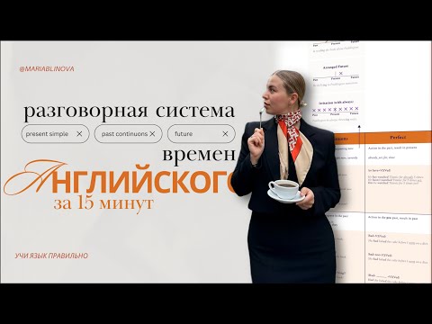 Видео: Разговорная таблица времен английского. Легкая формула всех времен. В школе рассказывают не все.