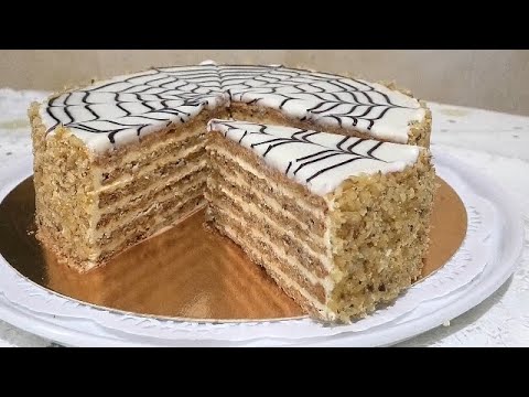 Видео: Ореховый торт Эстерхази/Esterhazy nut cake