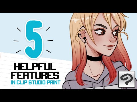 Видео: Учебное пособие по Clip Studio Paint 🎓 5 функций, которые вам следует знать (быстрая маска, слои ...