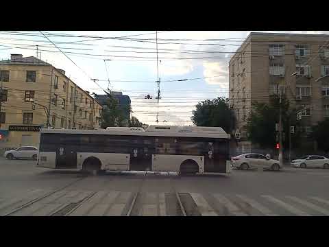 Видео: Волгоградский трамвай. Маршрут 3 "Ул. КИМ - Обувная Фабрика"/ Volgograd tram. Route 3