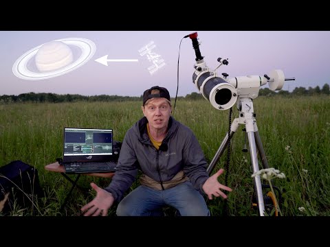 Видео: Охота на транзит МКС по Сатурну