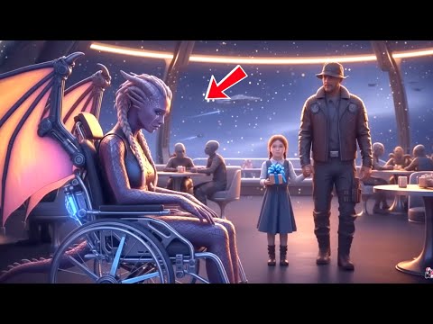 Видео: Парализованная женщина-дракон сидела в галактическом кафе, когда ветеран и его дочь подошли к ней