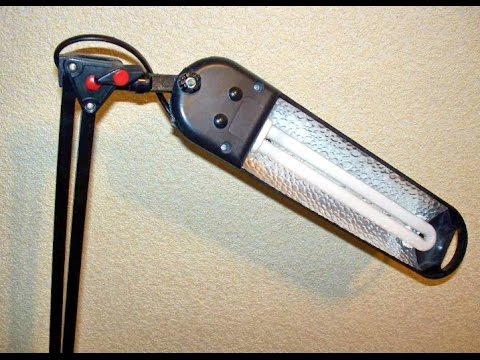 Видео: переделка настольного светильника на LED  диоды