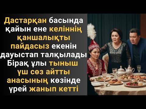 Видео: Дастарқан басында қайын ене келіннің қаншалықты пайдасыз екенін дауыстап талқылады Бірақ ұлы тыныш