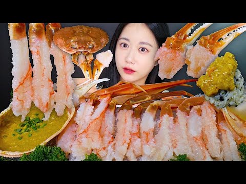 Видео: ASMR MUKBANG | Сашими Из Снежного Краба🦀Текстура Нежная И Такая Вкусная! |Сырой Снежный Краб |eating