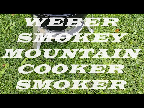 Видео: Угольная коптильня - гриль  Weber Smokey Mountain Smoker 47cm  #гриль #webergrill #grill #grilled