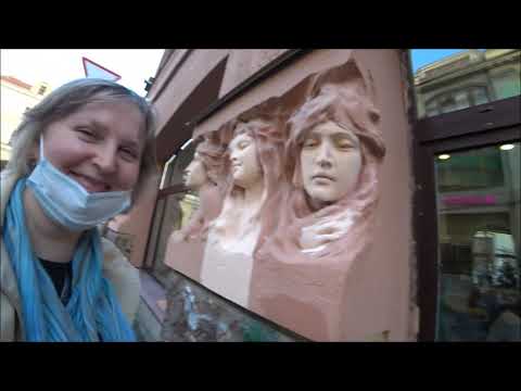 Видео: 272. Вандалы испортили барельефы. Отдыхаем, несём ахинею. Обед в ресторане "Всё хорошо". СПб.