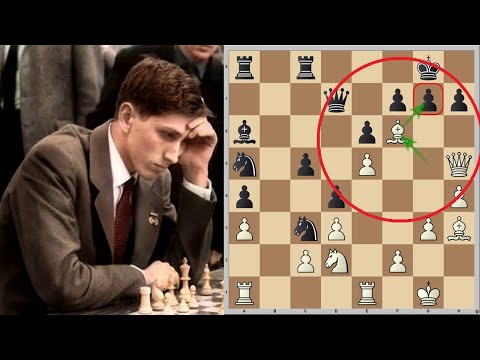 Видео: БОББИ ФИШЕР АТАКУЕТ! Французская защита за белых. Блестящая атака на короля! Фишер - Мягмарсурэн.