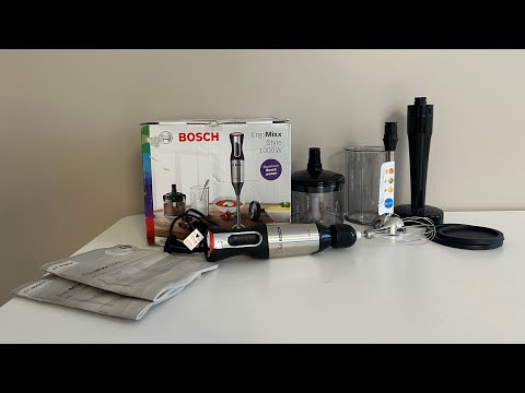 Видео: Занурюваний блендер Bosch MS6CM6155, 1000Вт погружаемый Словенія