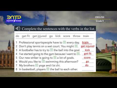 Видео: 9-класс | Англис тили / Английский язык | Olympic games