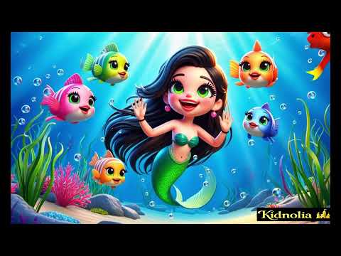 Видео: Русалочка и её друзья рыбки 🧜 ♀️🐠   Весёлая песенка для детей — пой, двигайся и играй! 🌈💦