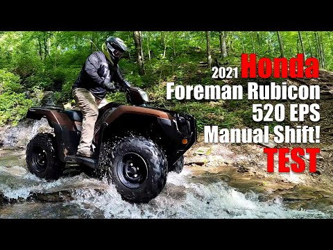 Видео: Обзор теста Honda Foreman Rubicon 4x4 EPS 520 2021 года с механической коробкой передач