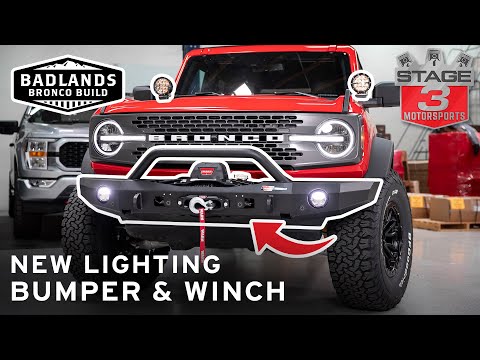 Видео: Сборка Bronco Badlands [ Часть 2 ] Бампер Warn Epic / Лебедка на 10 000 фунтов / Жёсткие светодио...