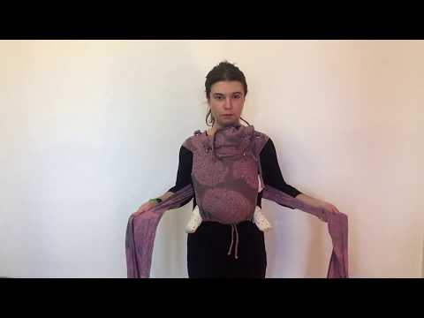 Видео: Как намотать май-слинг из шарфовой ткани Diva. Шарфомай.