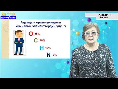 Видео: 8-класс | Химия | Химиялык элементтер. Салыштырмалуу атом массасы.