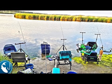 Видео: Ловля леща в июле на фидер. Фидер с рыболовами-спортсменами на канале. Жор леща летом.