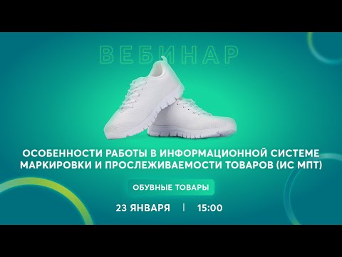 Видео: Особенности работы в ИС МПТ. Обувные товары 23.01