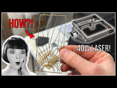 Видео: Мебель встречает искусственный интеллект — лазер CREALITY FALCON2 40 Вт #lasercuttingmachine