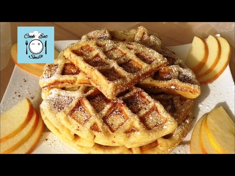 Видео: Яблочные вафли в вафельнице. Просто и очень вкусно.