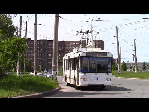 Видео: Троллейбусы в городском трафике г Тольятти