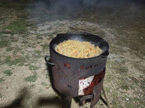 Видео: Наглядный и простой рецепт вкуснейшего плова в казане на костре #плов #пловвказане #пловнакостре