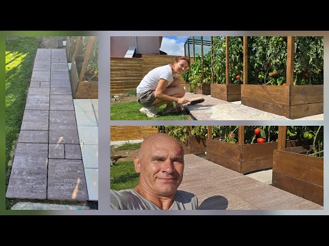 Видео: 25. Градим -  пътека, стена и трева!!!