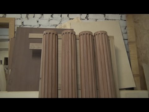 Видео: Изготовление деревянной колонны , приспособление , часть 1